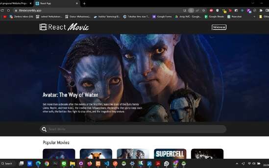 React Movie desktop